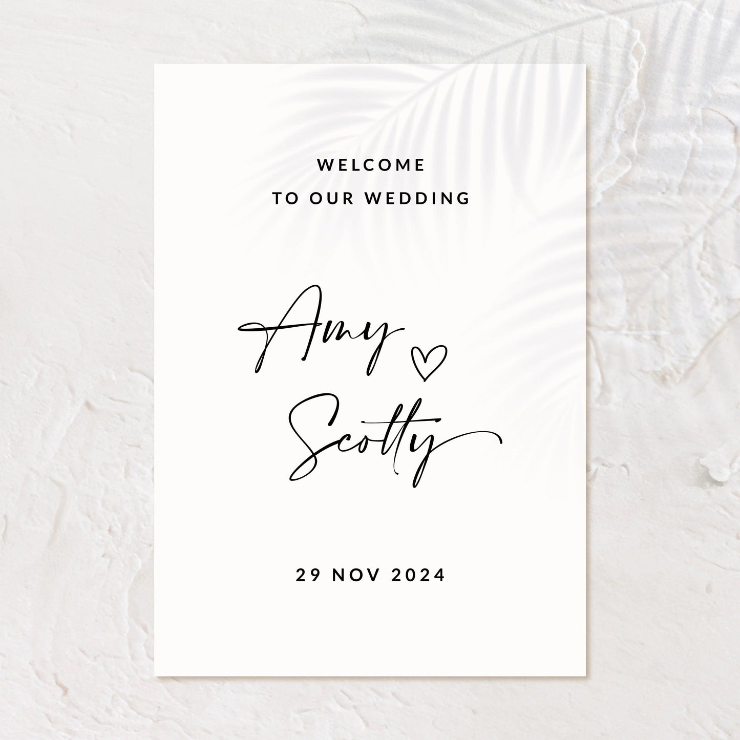 Elegant Welcome Sign - Amy