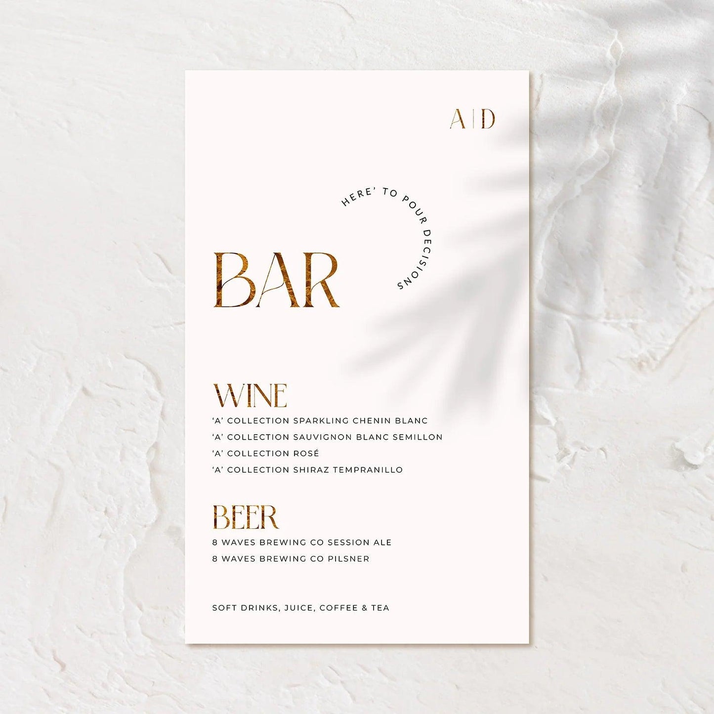 Elegant Bar Sign - Ariana 3