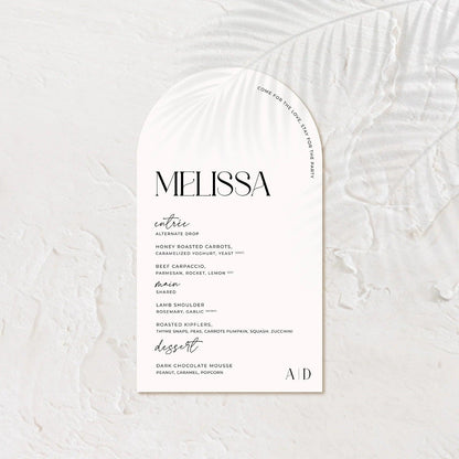 Stylish Wedding Menu - Ariana - 2