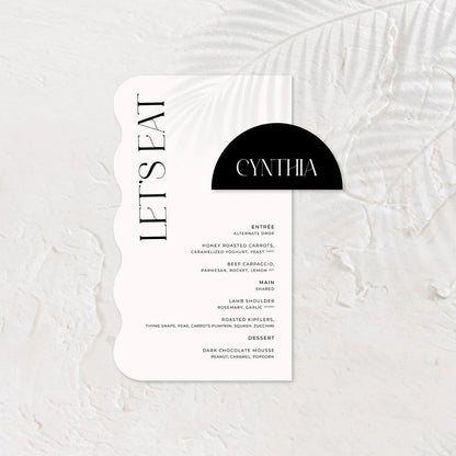 Trendy Wedding Menu - Ariana - 4