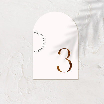 Elegant Table Numbers - Ariana 2