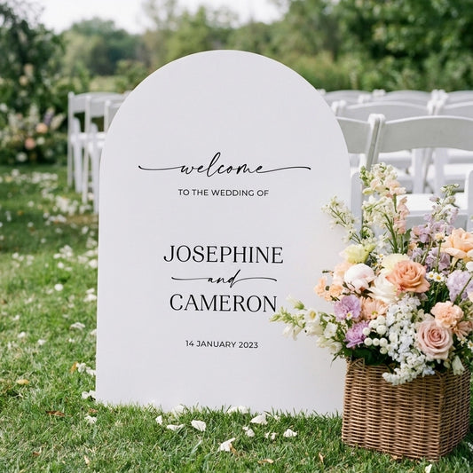 Charming Wedding Welcome Sign - Josephine 2