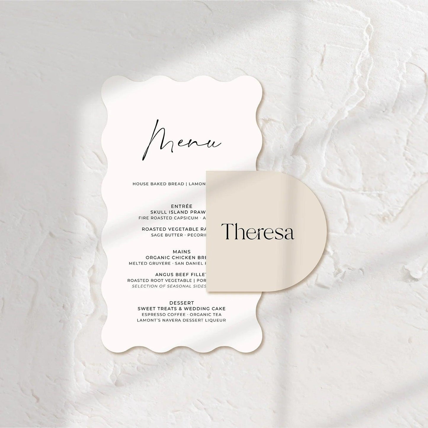 Lovely Wedding Menu - Chloe 5