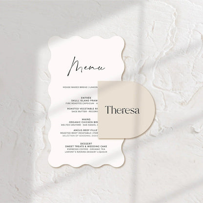 Lovely Wedding Menu - Chloe 5