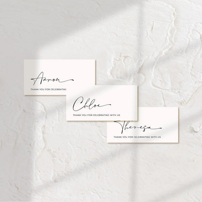 Modern Place Cards - Chloe 1