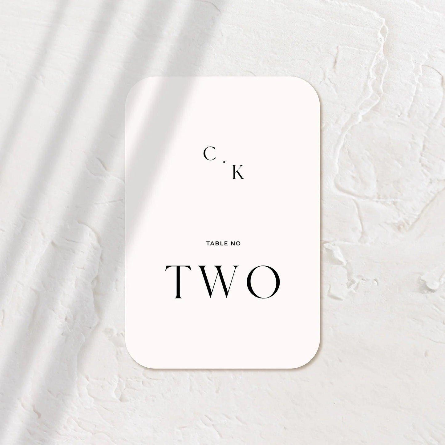 Modern Table Numbers - Chloe 1