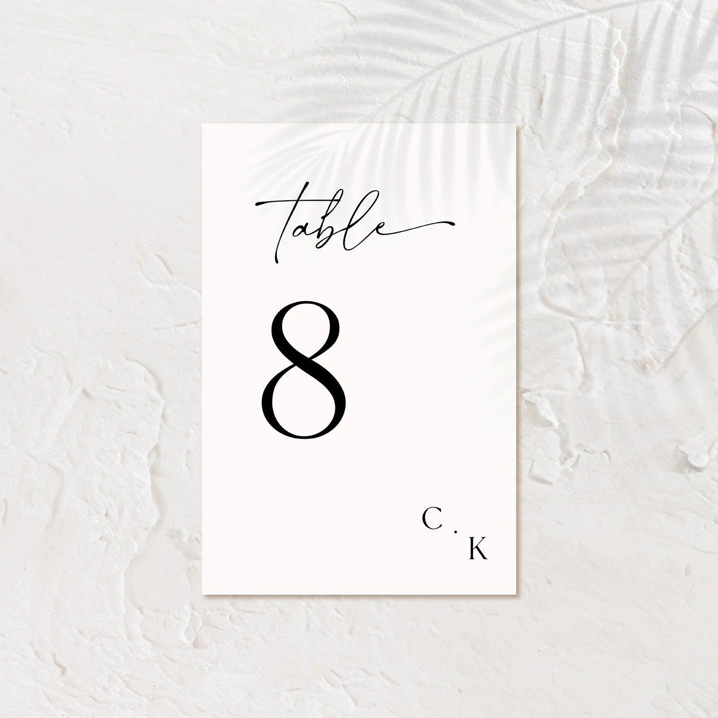 Stylish Table Numbers - Chloe 3