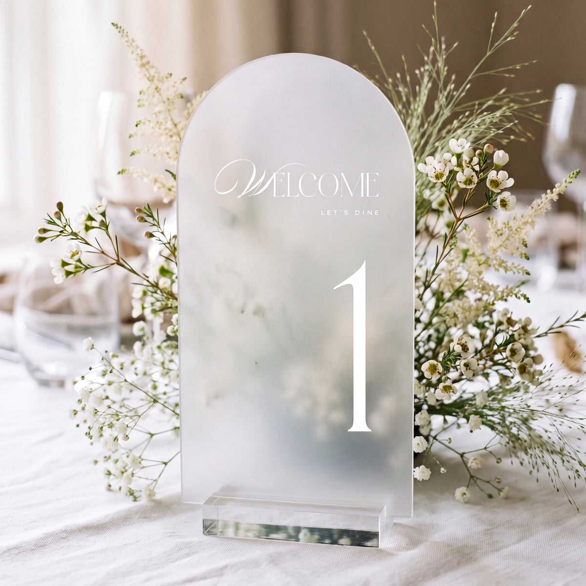 Classic Wedding Table Numbers | Old Money Collection