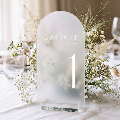 Classic Wedding Table Numbers | Old Money Collection