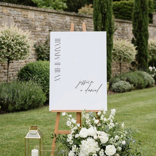 Elegant Wedding Welcome Sign - Jessica 5