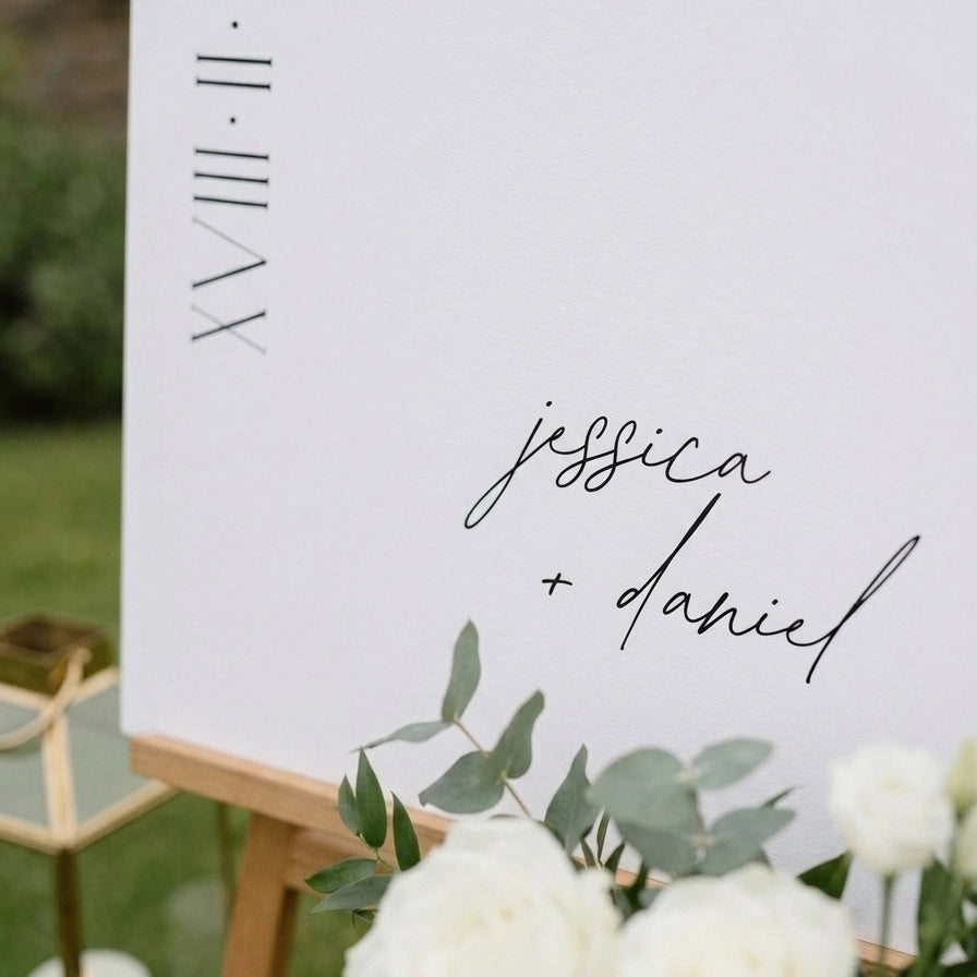 Elegant Wedding Welcome Sign - Jessica 5