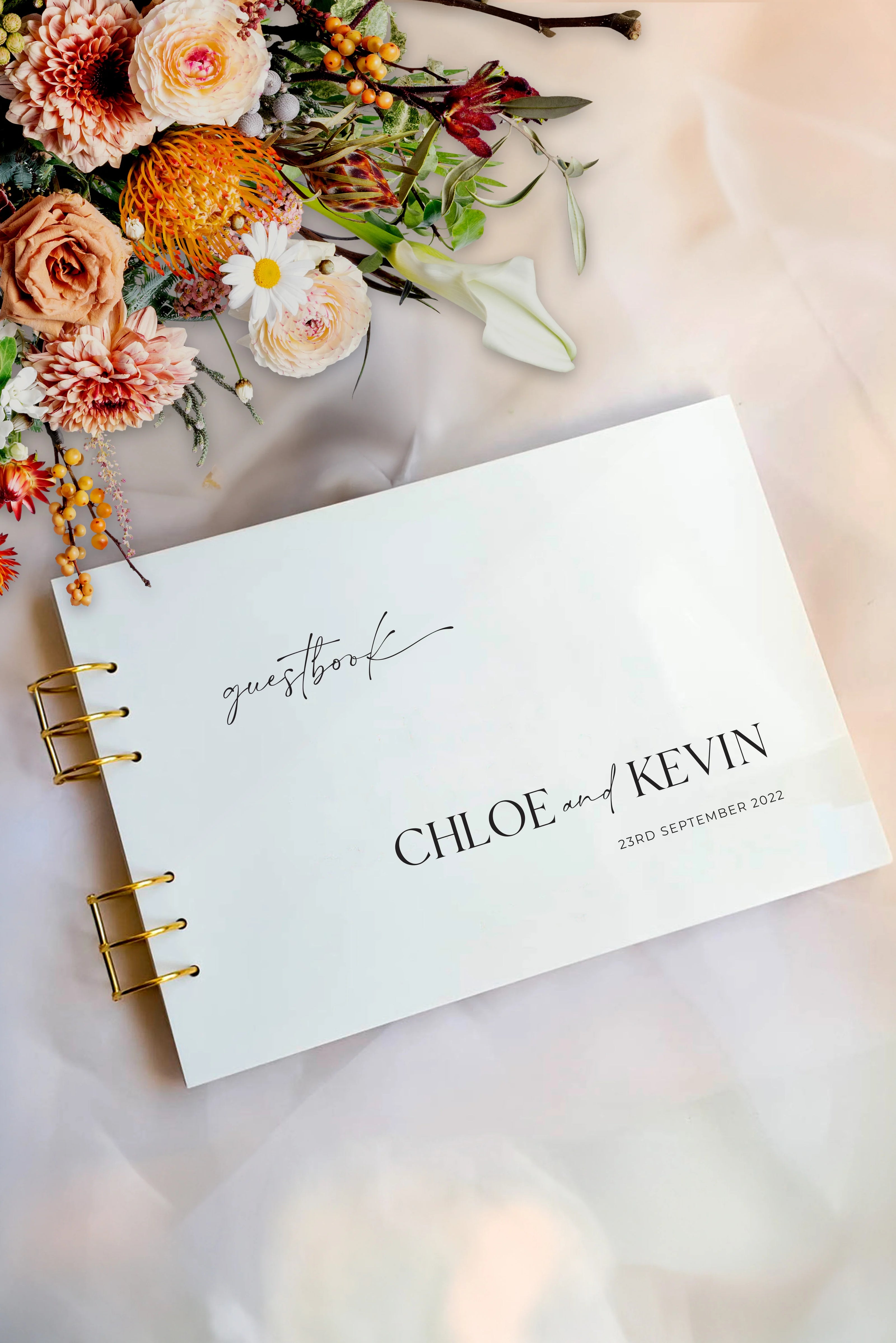 Guest Book for Chloe & Kevin Wedding 