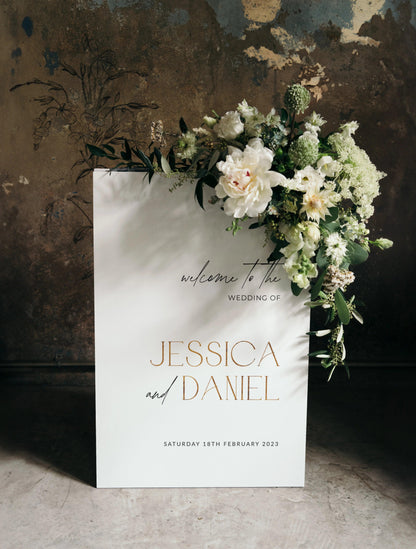 Sophisticated Wedding Sign - Jessica 1