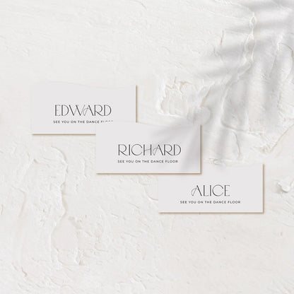 Stylish Place Cards - Jessica 2