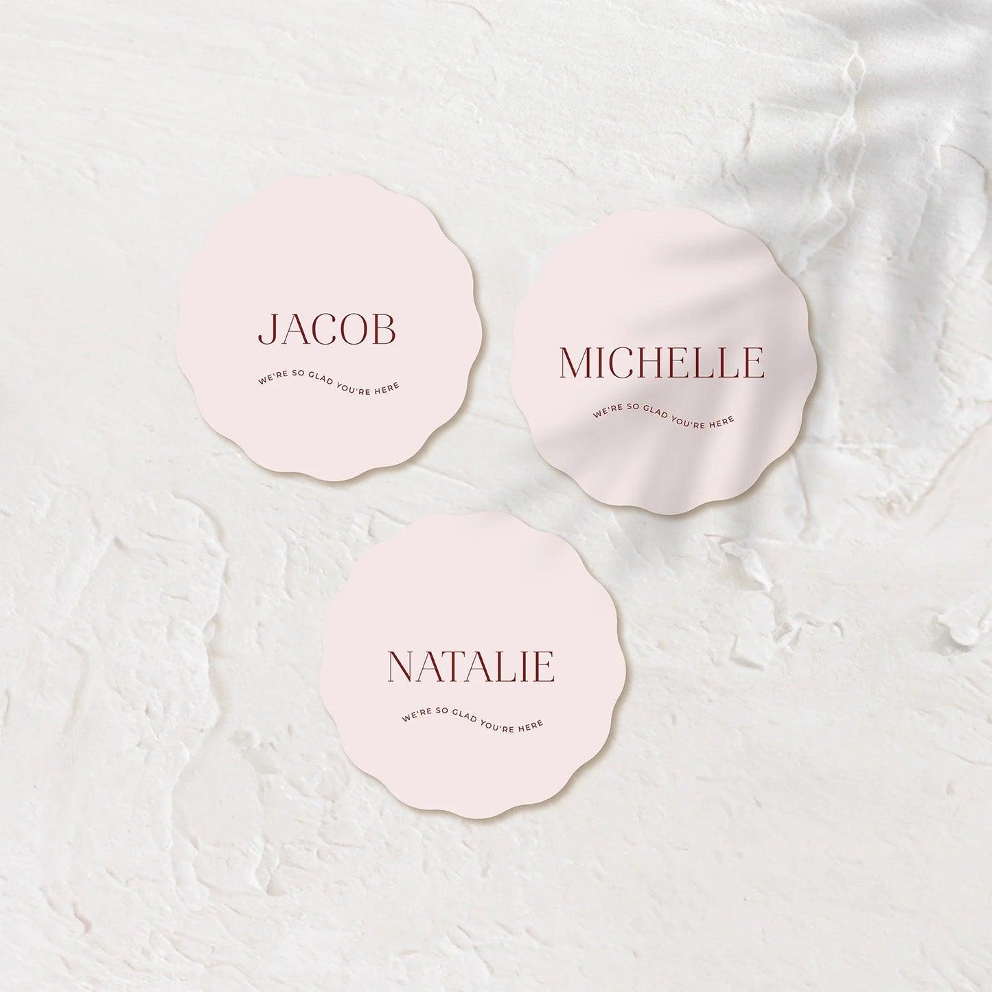 Personalised Acrylic Coasters - Josephine 1