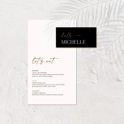 Trendy Wedding Menu - Josephine 4