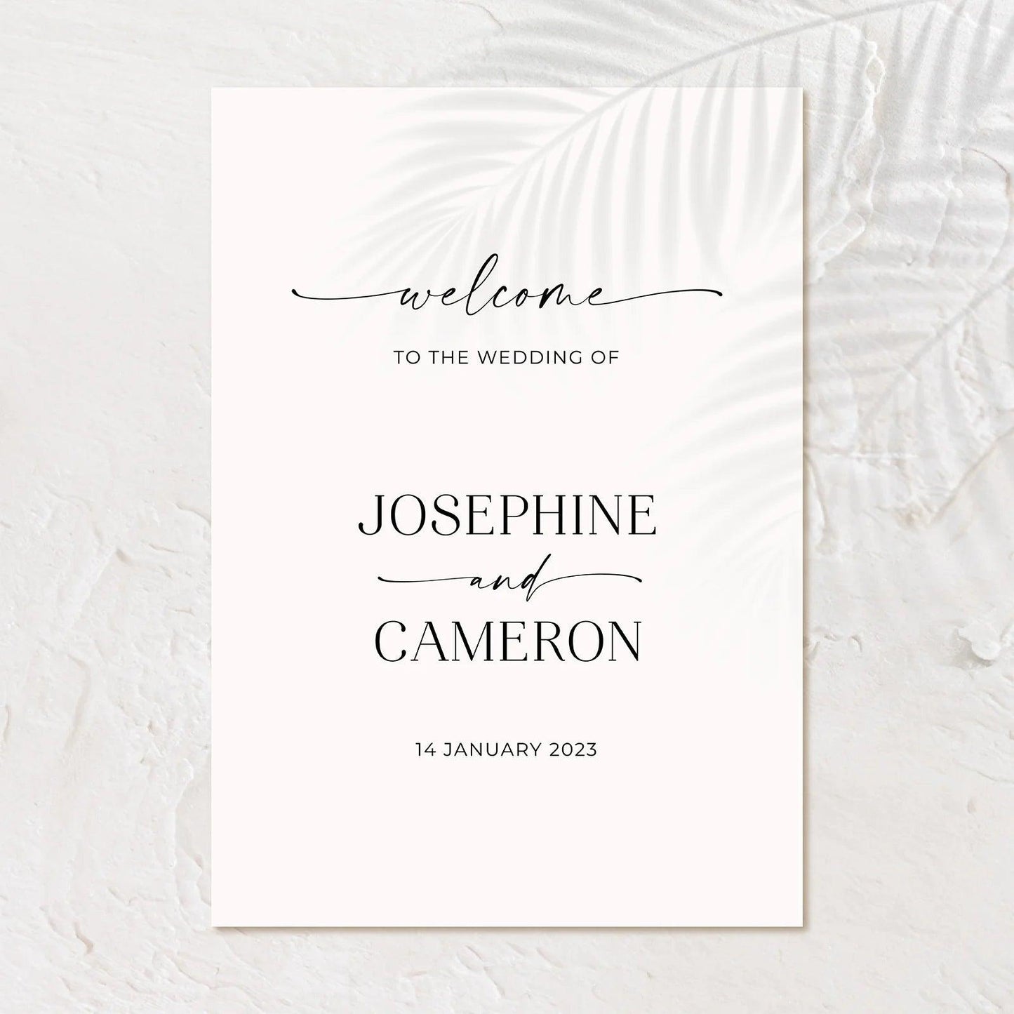 Charming Wedding Welcome Sign - Josephine 2