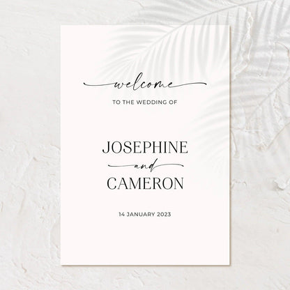 Charming Wedding Welcome Sign - Josephine 2