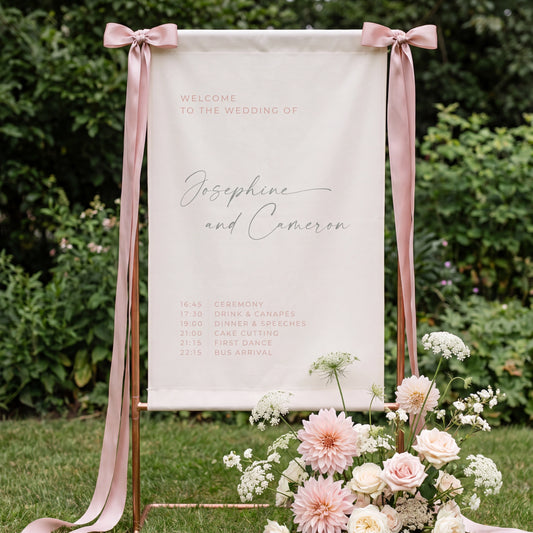 Modern Wedding Welcome Sign - Josephine