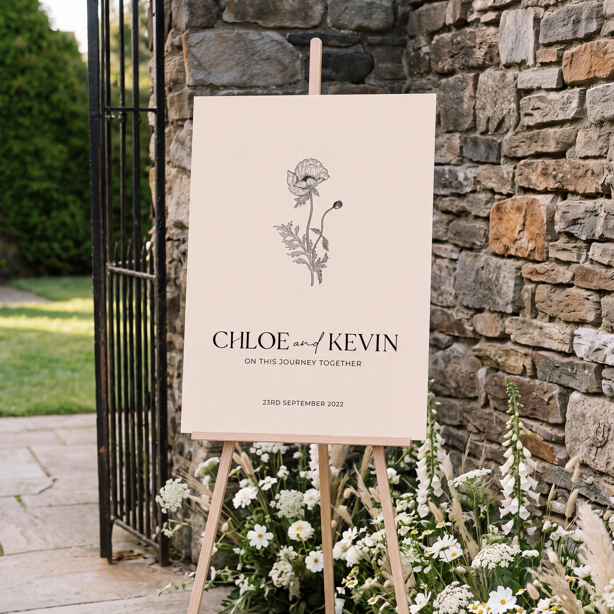 Modern Welcome Sign - Chloe 1