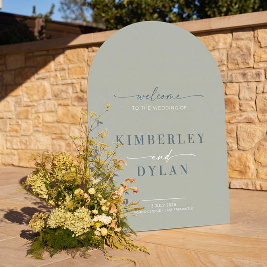 Modern Welcome Sign - Kimberley