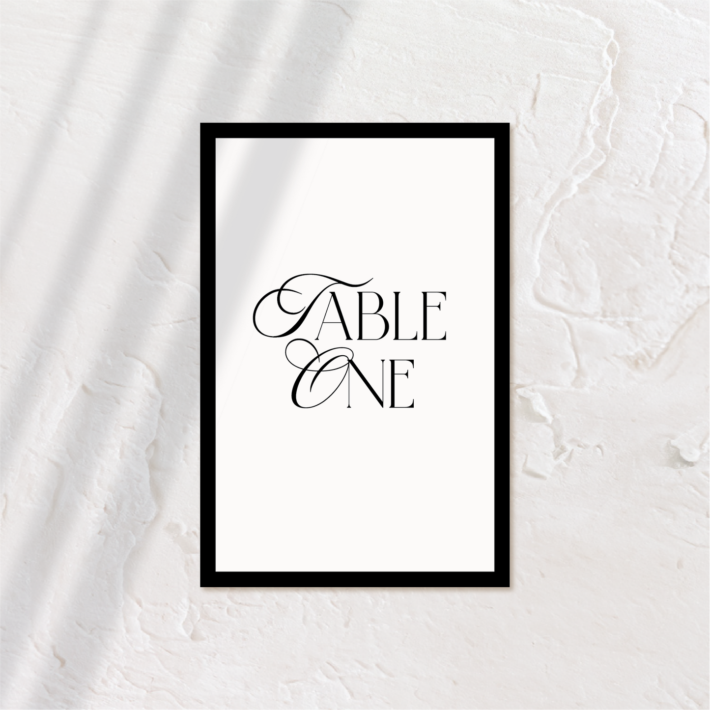Elegant Framed Table Numbers | Old Money Style