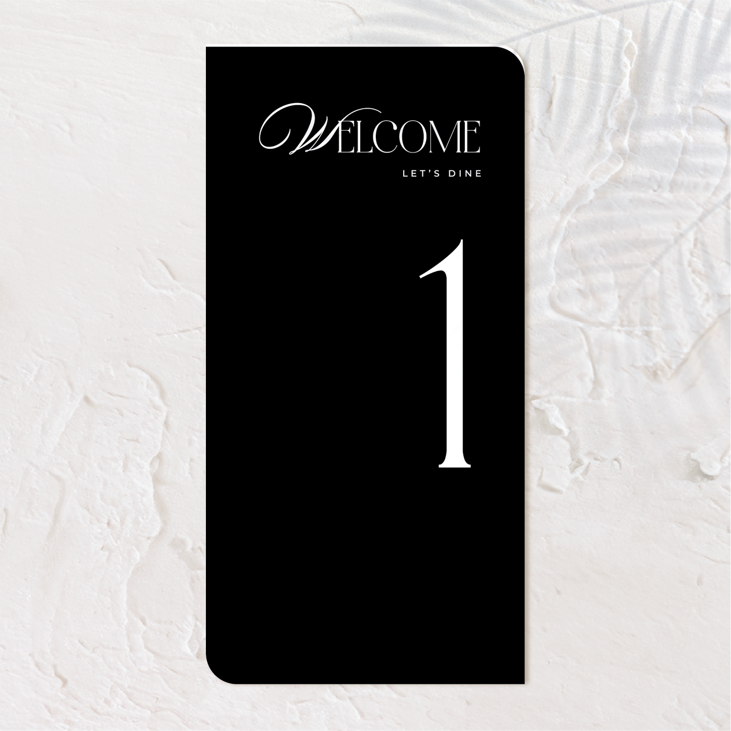 Classic Wedding Table Numbers | Old Money Collection