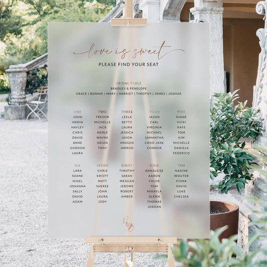 Custom Seating Chart  - Penelope