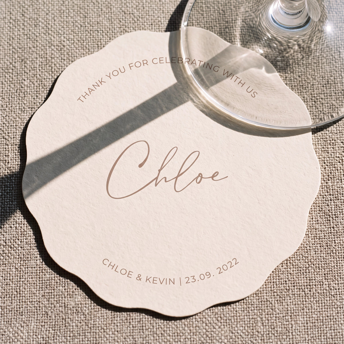 Personalised Acrylic Coasters - Chloe 1