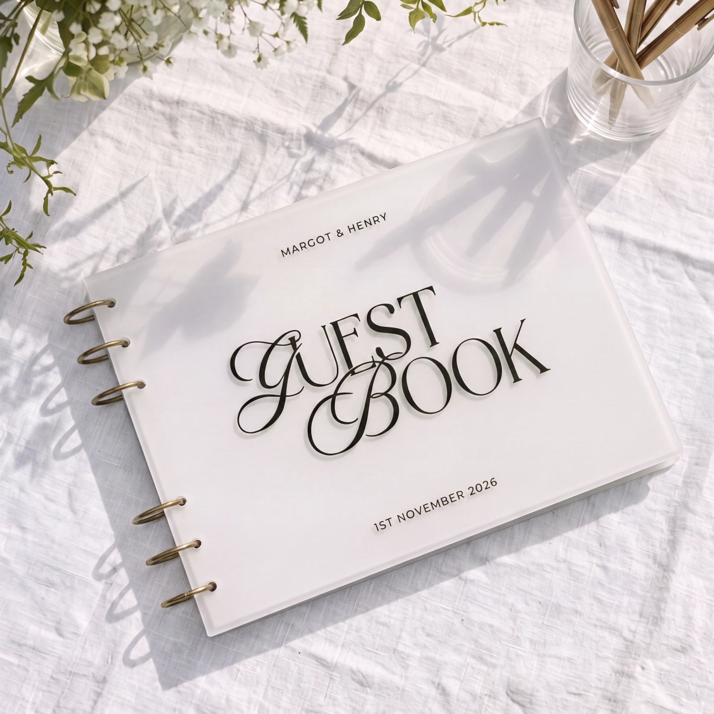 Personalised Wedding Guest Book | Old Money Style