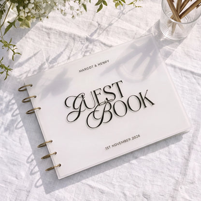 Personalised Wedding Guest Book | Old Money Style