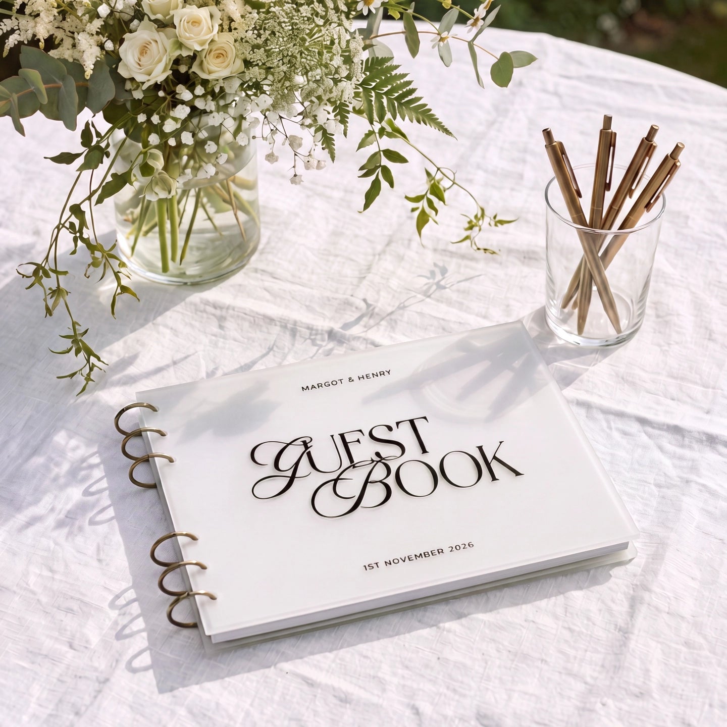 Personalised Wedding Guest Book | Old Money Style