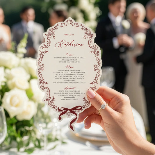 Personalised Menu 1 - Victorian Style