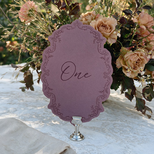 Table Numbers - Vistorian Style 3