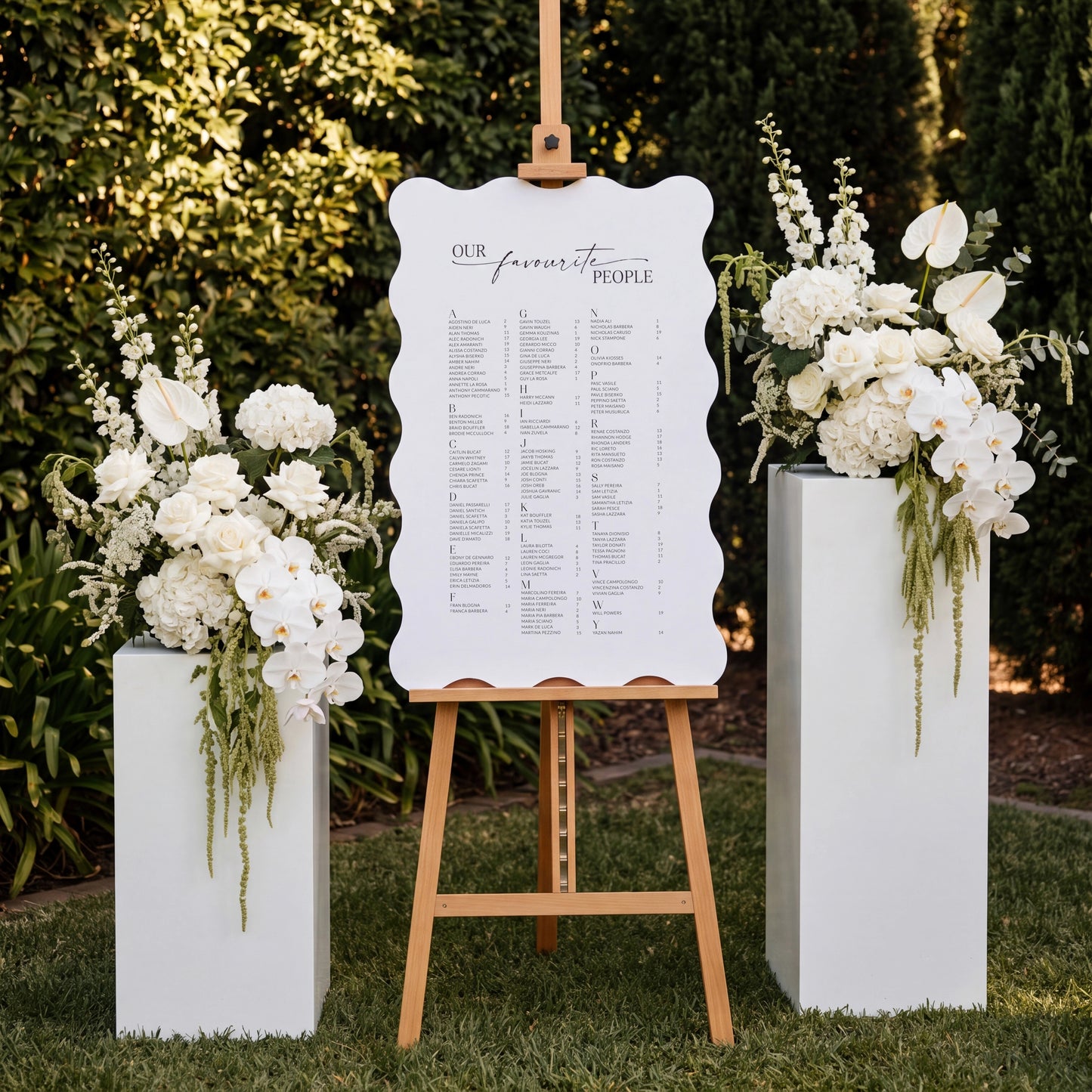 Timeless Seating Chart  - Josephine 4