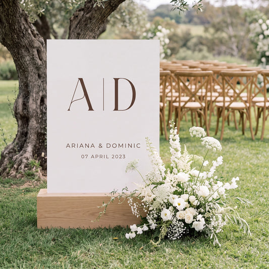 Timeless Welcome Sign - Ariana 1