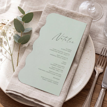 Trendy Wedding Menu - Josephine 4