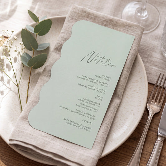 Trendy Wedding Menu - Josephine 4