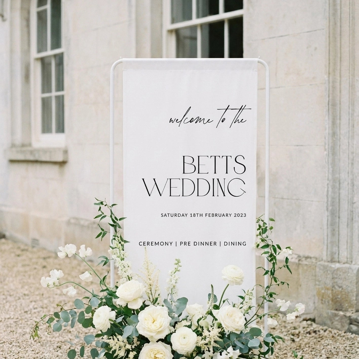 Trendy Wedding Welcome Sign - Jessica 3