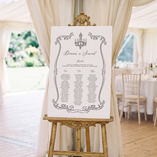 Victorian Style - Seating Chart 1