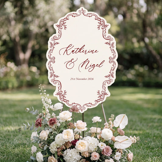 Victorian Style - Welcome Sign 2