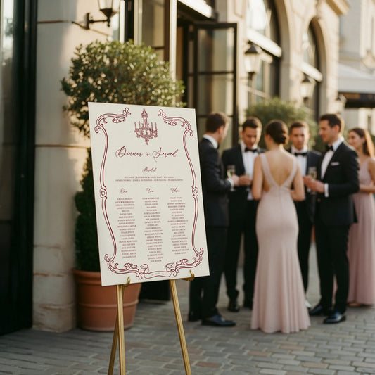 Victorian Style - Seating Chart 1