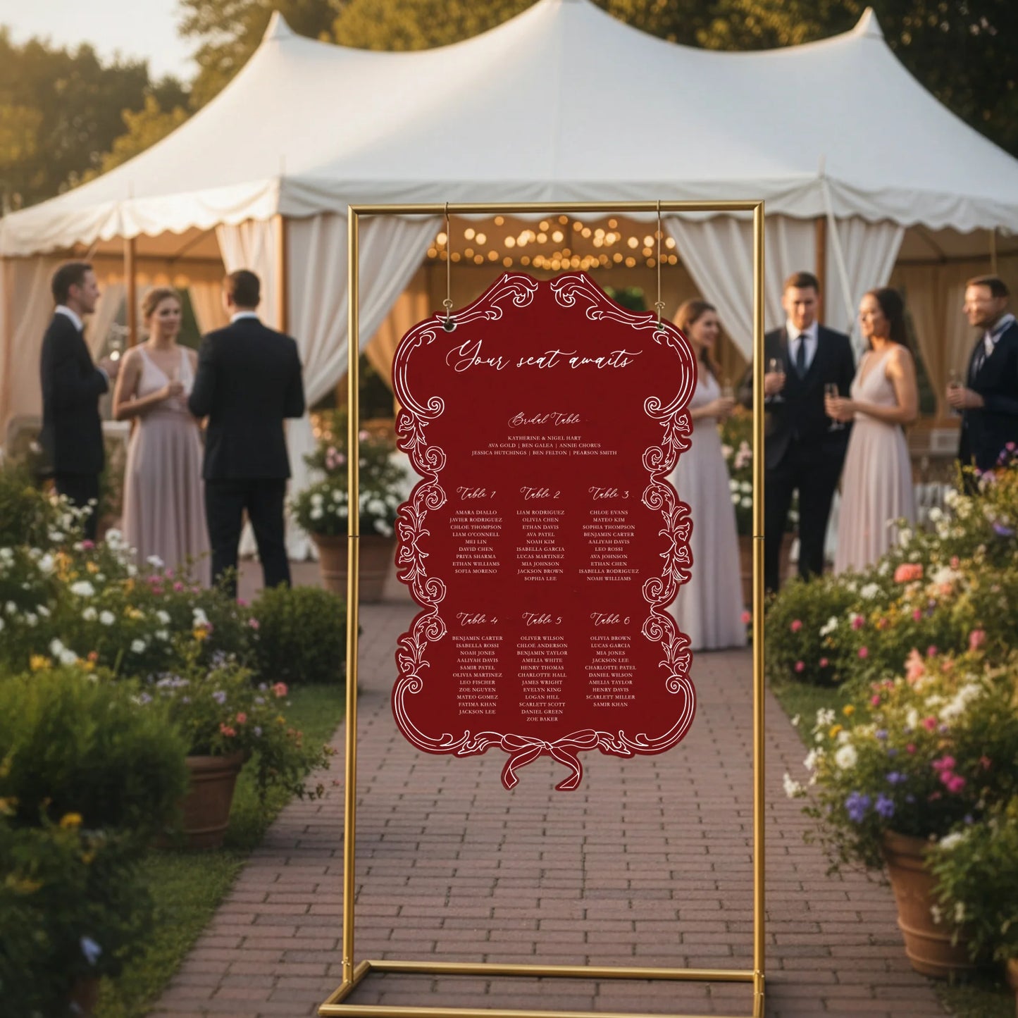 Victorian Style - Seating Chart 2