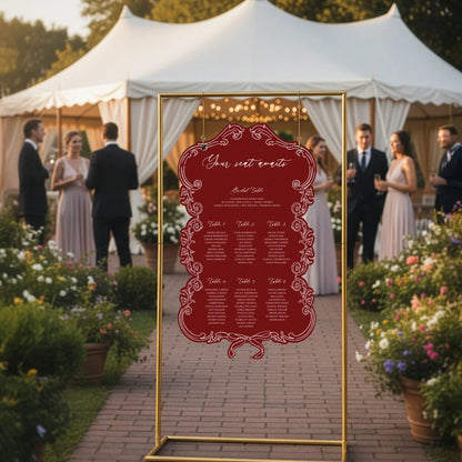Victorian Style - Seating Chart 2