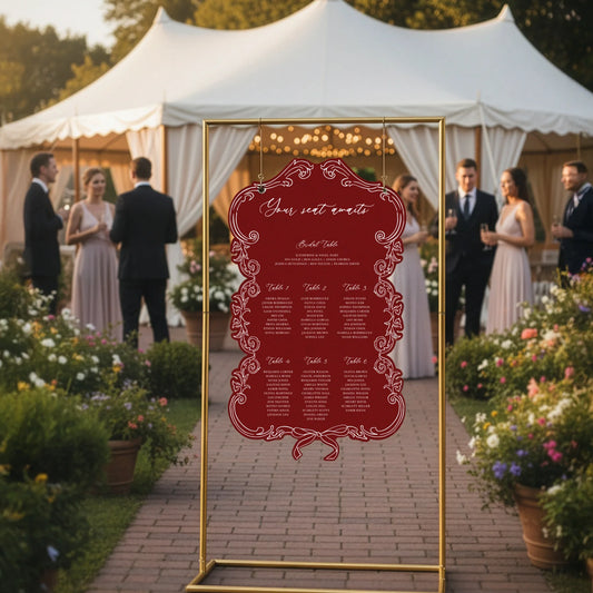 Victorian Style - Seating Chart 2