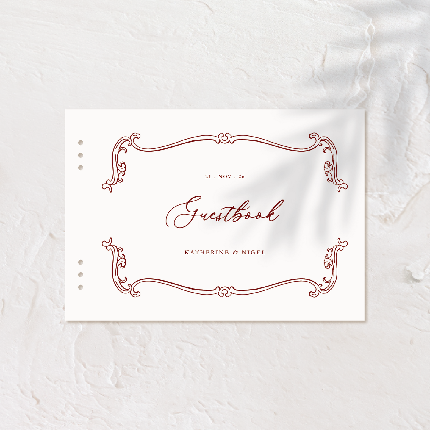Elegant Guest Book - Victorian Style
