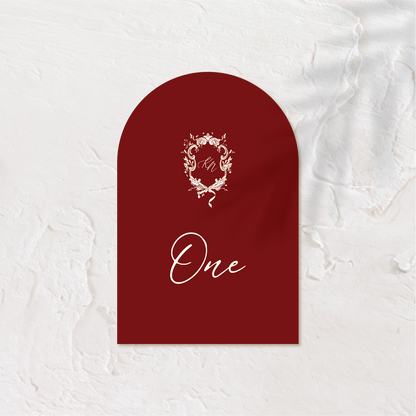 Table Numbers - Vistorian Style 2