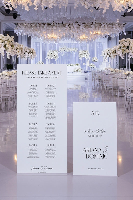 Wedding Signage Bundle: Welcome sign + Seating Chart