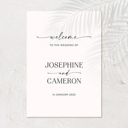 Charming Wedding Welcome Sign - Josephine 2 - Wedding Signs