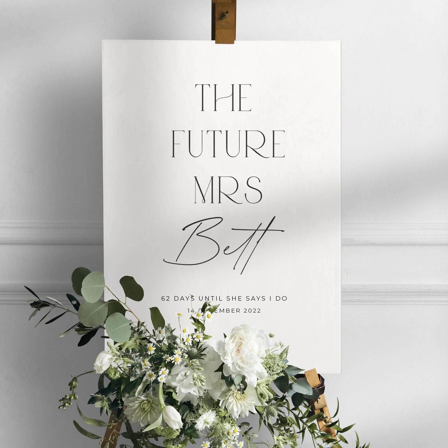 Modern Bridal Shower Welcome Sign - Jessica 1 - Wedding Signs